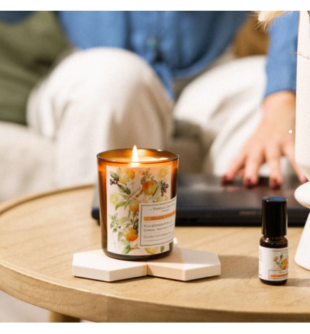 Bougie citron et basilic - vitalité 180g