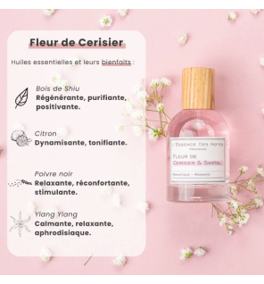 Eau de parfum fleur de cerisier et santal - romantique